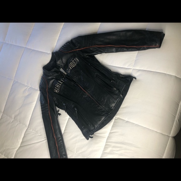 Genuine leather Harley Davidson motorcycle jacket! - Picture 5 of 5